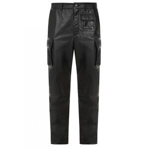 Muubaa Thor Black Sheep Leather Utility Cargo Pants Mens 32
